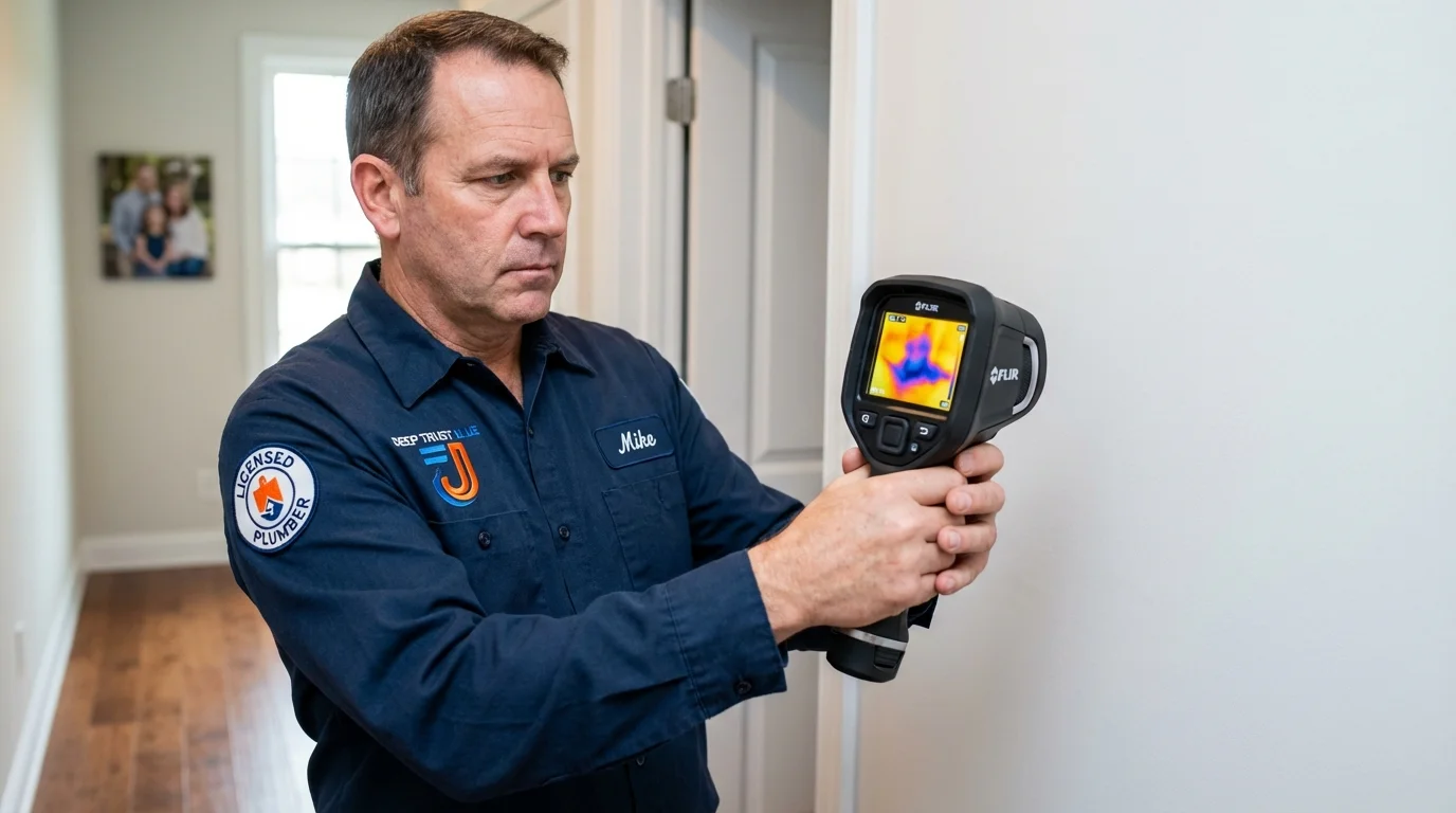 Thermal imaging leak detection by Johns Plumbing LLC in Shafter